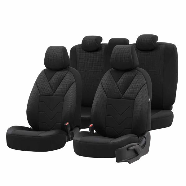 Auto Sitzbezug Set Universal Vorne und Hinten Komfortabel Komplett Set
